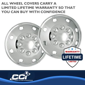 Coast to Coast Wheel Cover, 16-1/2 Inch, Chrome Plated, Plastic, Set of 4 – IWCAL165P
