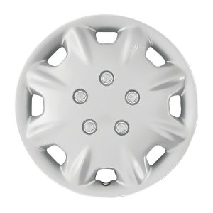 Coast to Coast Wheel Cover, 15 Inch, 8 Hole, Silver, Plastic, Set of 4 – IWCB809415S