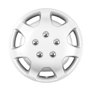 Coast to Coast Wheel Cover, 14 Inch, 7 Hole, Silver, Plastic, Set of 4, Standard Leg – IWCB86314S
