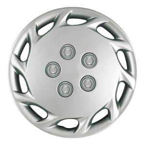 Coast to Coast Wheel Cover, 14 Inch, 10 Hole, Silver, Plastic, Set of 4, Standard Leg – IWCB87714S