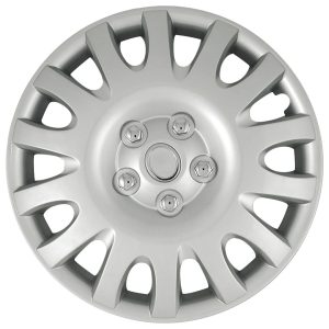 Coast to Coast Wheel Cover, 16 Inch, 14 Spoke, Silver, Plastic, Set of 4, Standard Leg – IWCB883916S