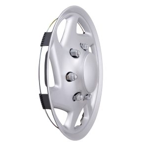 Coast to Coast Wheel Cover, 16 Inch, 7 Spoke, Painted, Silver, ABS Plastic, Set of 4, Fits Over OEM Wheel – IWCB9416S