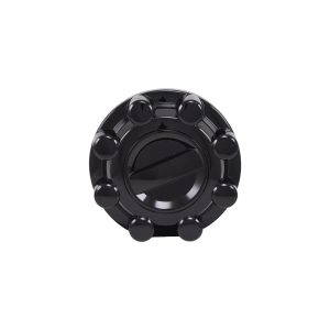Coast to Coast Wheel Center Cap, Fits Into OEM Wheel, Painted, Gloss Black, ABS Plastic, Set of 2 – C10098FBK