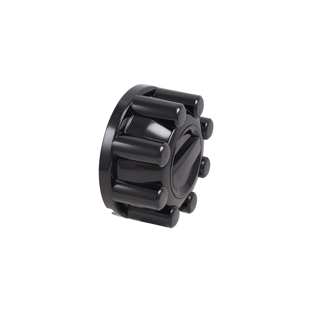 Coast to Coast Wheel Center Cap, Fits Into OEM Wheel, Painted, Gloss Black, ABS Plastic, Set of 2 – C10098RBK