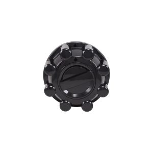 Coast to Coast Wheel Center Cap, Fits Into OEM Wheel, Painted, Gloss Black, ABS Plastic, Set of 2 – C10098RBK