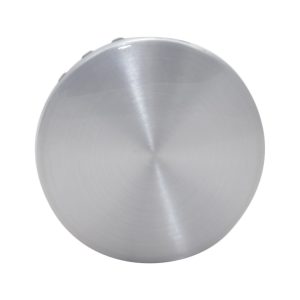 Coast to Coast Wheel Center Cap, OEM, 3-1/4 Inch Diameter, 1.08 Inch Height, Closed Style, Brushed Aluminum, Alloy, Automotive Grade ABS – IWCC5646