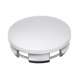 Coast to Coast Wheel Center Cap, OEM, 2-1/2 Inch Diameter, 0.75 Inch Height, Closed Style, Painted, Silver, ABS Plastic, Snap on, Set of 4 – IWCC9107S