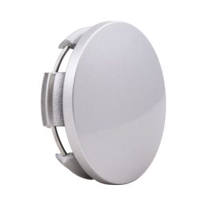 Coast to Coast Wheel Center Cap, OEM, 2-1/2 Inch Diameter, 0.75 Inch Height, Closed Style, Painted, Silver, ABS Plastic, Snap on, Set of 4 – IWCC9107S