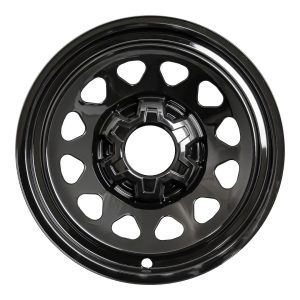 Coast to Coast Wheel Skin, Impostor ®, 17 Inch, 12 Hole, Snap-On, Painted, Gloss Black, ABS Plastic, Set of 4 – IWCIMP100BLK
