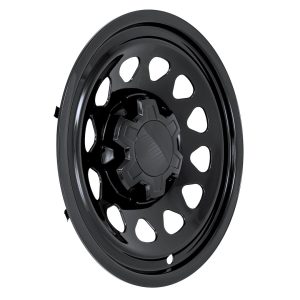 Coast to Coast Wheel Skin, Impostor ®, 17 Inch, 12 Hole, Snap-On, Painted, Gloss Black, ABS Plastic, Set of 4, With Center Caps – IMP100BLKN