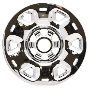 Coast to Coast Wheel Skin, Impostor ®, 17 Inch, 6 Spokes, Snap-On, Plated, Chrome, ABS Plastic, Set of 4, Fits Over and Into OEM Wheel – IWCIMP101X