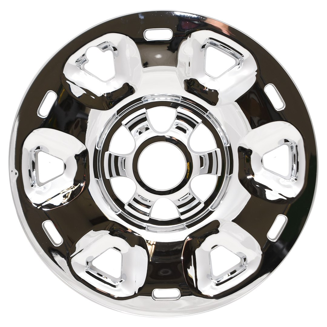 Coast to Coast Wheel Skin, Impostor ®, 17 Inch, 6 Spokes, Snap-On, Plated, Chrome, ABS Plastic, Set of 4, Fits Over and Into OEM Wheel – IWCIMP101X