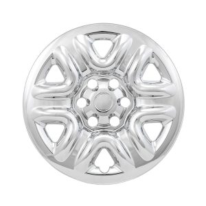 Coast to Coast Wheel Skin, Impostor ®, 18 Inch, 6 Spokes, Snap-On, Plated, Chrome, ABS Plastic, Set of 4, Fits Over and Into OEM Wheel – IWCIMP103X