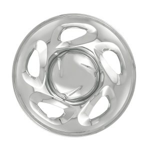Coast to Coast Wheel Skin, Impostor ®, 16 Inch, 5 Directional Spokes, Snap-On, Plated, Chrome, ABS Plastic, Set of 4 – IWCIMP19X
