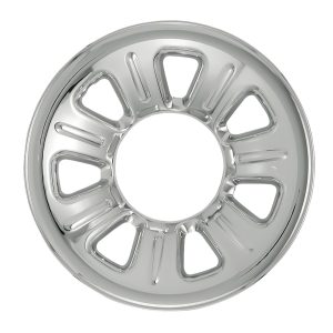 Coast to Coast Wheel Skin, Impostor ®, 15 Inch, 7 Dimpled Spokes, Snap-On, Plated, Chrome, ABS Plastic, Set of 4 – IWCIMP21