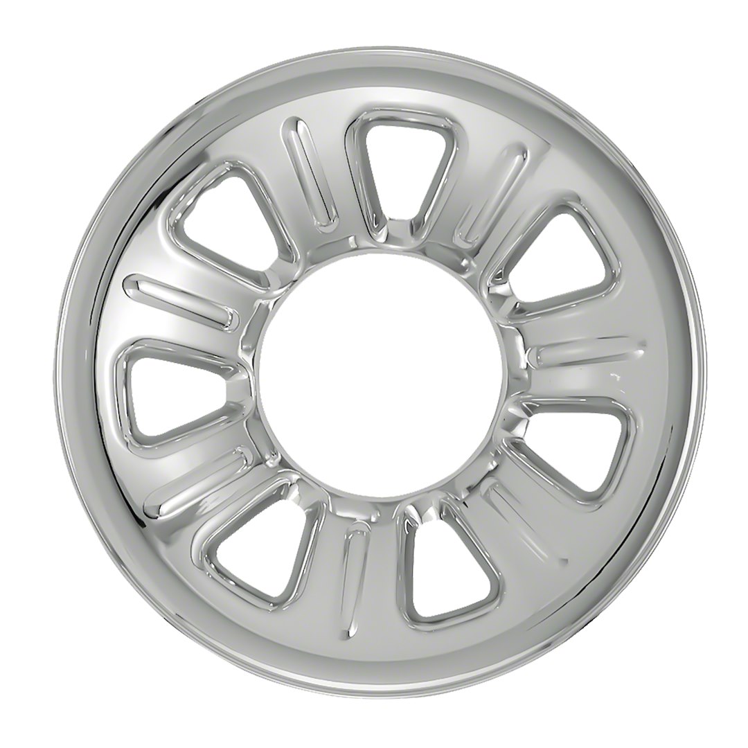 Coast to Coast Wheel Skin, Impostor ®, 15 Inch, 7 Dimpled Spokes, Snap-On, Plated, Chrome, ABS Plastic, Set of 4 – IWCIMP21