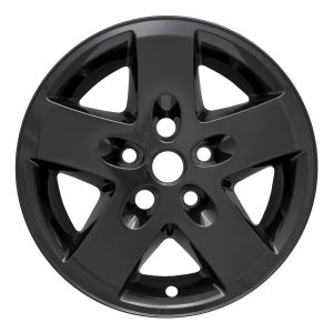 Coast to Coast Wheel Skin, Impostor ®, 17 Inch, 5 Spokes, Snap-On/Lug Hug, Painted, Gloss Black, ABS Plastic, Set of 4 – IWCIMP340BLK