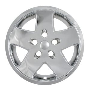Coast to Coast Wheel Skin, Impostor ®, 17 Inch, 5 Spokes, Snap-On/Lug Hug, Plated, Chrome, ABS Plastic, Set of 4 – IWCIMP340XN