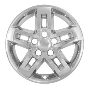 Coast to Coast Wheel Skin, Impostor ®, 16 Inch, 5 Split Spokes, Snap-On, Plated, Chrome, ABS Plastic, Set of 4 – IWCIMP346X