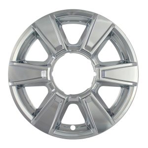 Coast to Coast Wheel Skin, Impostor ®, 17 Inch, 6 Spokes, Snap-On, Plated, Chrome, ABS Plastic, Set of 4 – IWCIMP351X