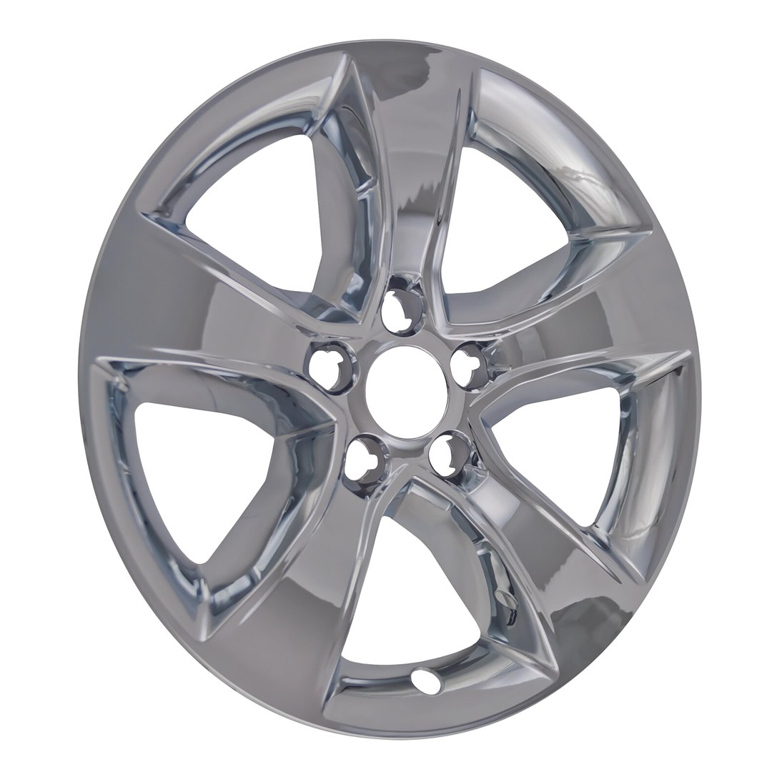 Coast to Coast Wheel Skin, Impostor ®, 17 Inch, 5 Spokes, Snap-On, Plated, Chrome, ABS Plastic, Set of 4 – IWCIMP352X