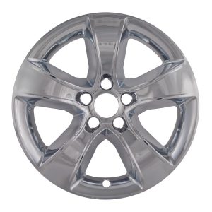 Coast to Coast Wheel Skin, Impostor ®, 17 Inch, 5 Spokes, Snap-On, Plated, Chrome, ABS Plastic, Set of 4 – IWCIMP352X