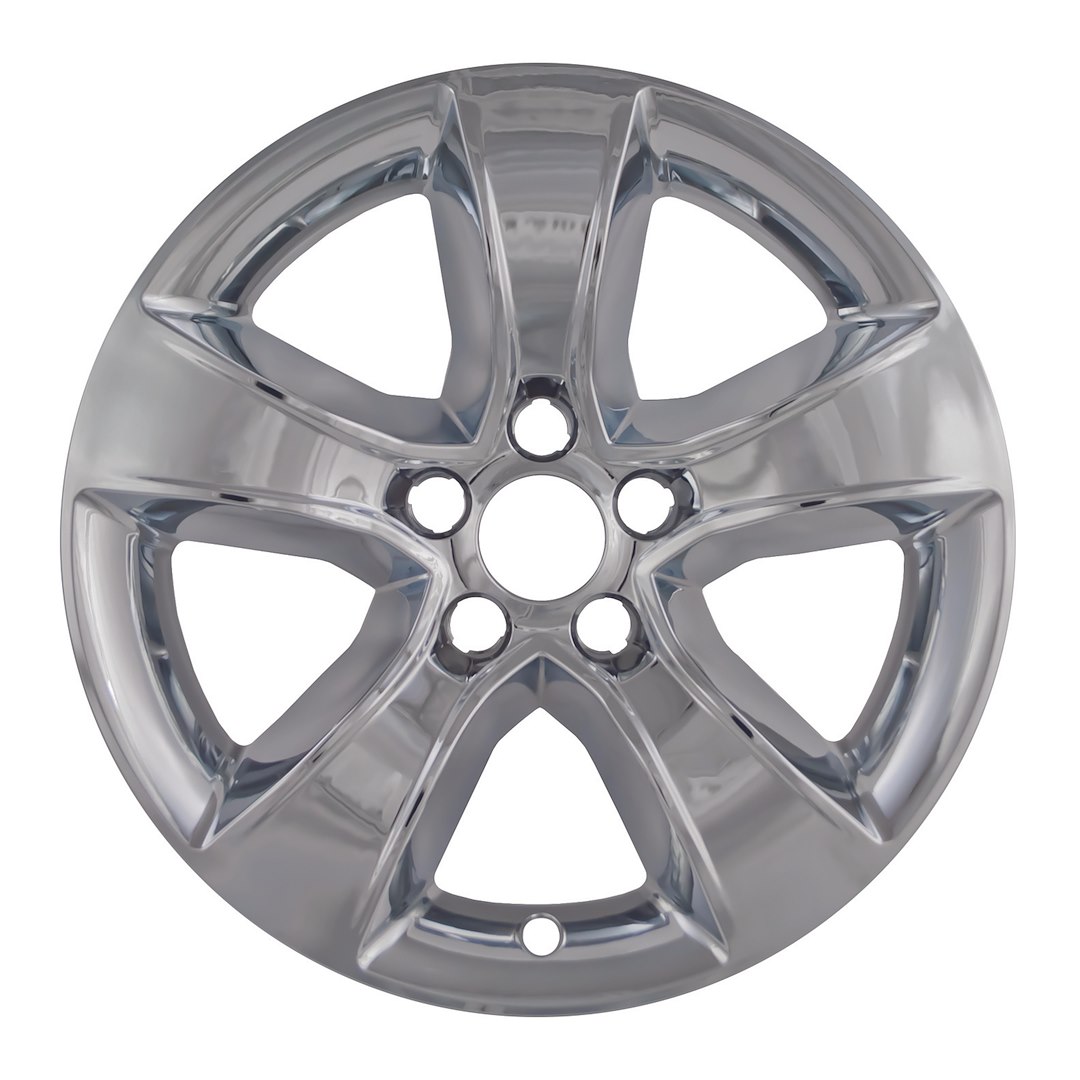 Coast to Coast Wheel Skin, Impostor ®, 17 Inch, 5 Spokes, Snap-On, Plated, Chrome, ABS Plastic, Set of 4 – IWCIMP352X