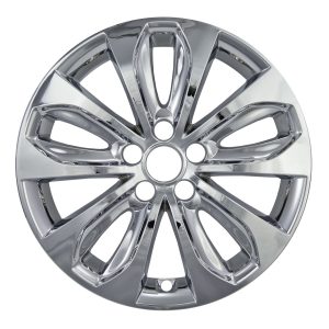 Coast to Coast Wheel Skin, Impostor ®, 18 Inch, 5 Double Spokes, Snap-On, Plated, Chrome, ABS Plastic, Set of 4 – IWCIMP353X