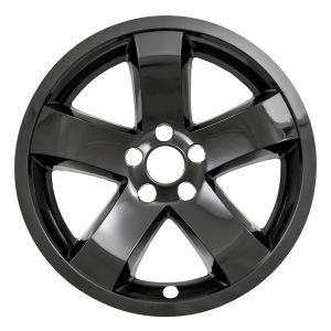 Coast to Coast Wheel Skin, Impostor ®, 18 Inch, 5 Spokes, Snap-On, Painted, Gloss Black, ABS Plastic, Set of 4 – IWCIMP355BLK