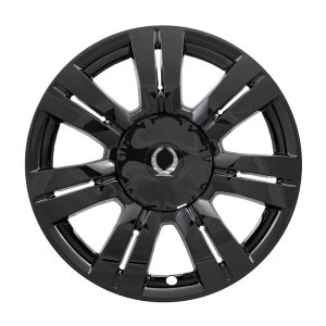 Coast to Coast Wheel Skin, Impostor ®, 18 Inch, 7 Double Spokes, Snap-On, Painted, Gloss Black, ABS Plastic, Set of 4 – IWCIMP357BLK