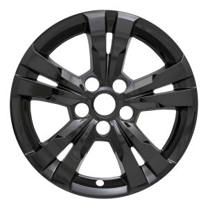 Coast to Coast Wheel Skin, Impostor ®, 17 Inch, 5 Spokes, Snap-On, Painted, Gloss Black, ABS Plastic, Set of 4 – IWCIMP360BLK