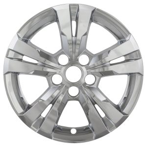 Coast to Coast Wheel Skin, Impostor ®, 17 Inch, 5 Spokes, Snap-On, Plated, Chrome, ABS Plastic, Set of 4 – IWCIMP360X