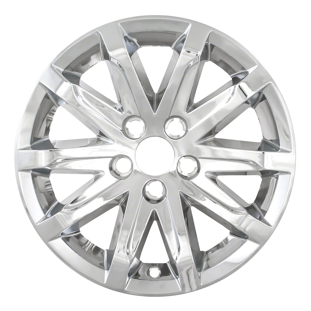 Coast to Coast Wheel Skin, Impostor ®, 17 Inch, 10 Spokes, Snap-On, Plated, Chrome, ABS Plastic, Set of 4 – IWCIMP368X