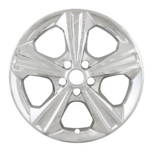 Coast to Coast Wheel Skin, Impostor ®, 17 Inch, 5 Spokes, Snap-On, Plated, Chrome, ABS Plastic, Set of 4 – IWCIMP371X