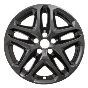 Coast to Coast Wheel Skin, Impostor ®, 17 Inch, 5 Split Spokes, Snap-On, Painted, Gloss Black, ABS Plastic, Set of 4 – IWCIMP372BLKN