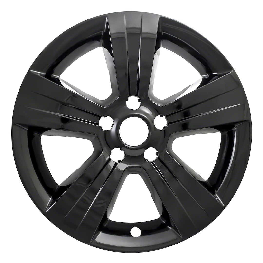 Coast to Coast Wheel Skin, Impostor ®, 17 Inch, 5 Spokes, Snap-On, Painted, Gloss Black, ABS Plastic, Set of 4 – IWCIMP373BLK