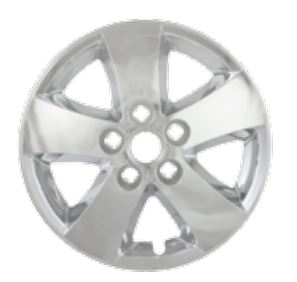 Coast to Coast Wheel Skin, Impostor ®, 17 Inch, 5 Spokes, Snap-On, Plated, Chrome, ABS Plastic, Set of 4 – IWCIMP374X