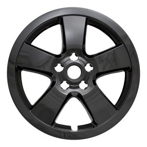 Coast to Coast Wheel Skin, Impostor ®, 16 Inch, 5 Spokes, Snap-On, Painted, Gloss Black, ABS Plastic, Set of 4 – IWCIMP375BLK