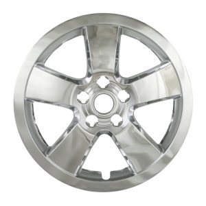 Coast to Coast Wheel Skin, Impostor ®, 16 Inch, 5 Spokes, Snap-On, Plated, Chrome, ABS Plastic, Set of 4 – IWCIMP375X
