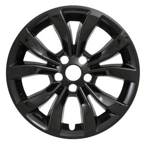 Coast to Coast Wheel Skin, Impostor ®, 17 Inch, 10 Spokes, Snap-On, Painted, Gloss Black, ABS Plastic, Set of 4 – IWCIMP381BLK