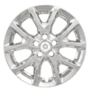 Coast to Coast Wheel Skin, Impostor ®, 17 Inch, 10 Vent, Snap-On/Center Retention, Plated, Chrome, ABS Plastic, Set of 4 – IWCIMP382X