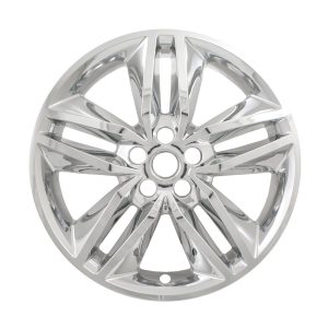 Coast to Coast Wheel Skin, Impostor ®, 18 Inch, 5 Double Spokes, Snap-On, Plated, Chrome, ABS Plastic, Set of 4 – IWCIMP385X