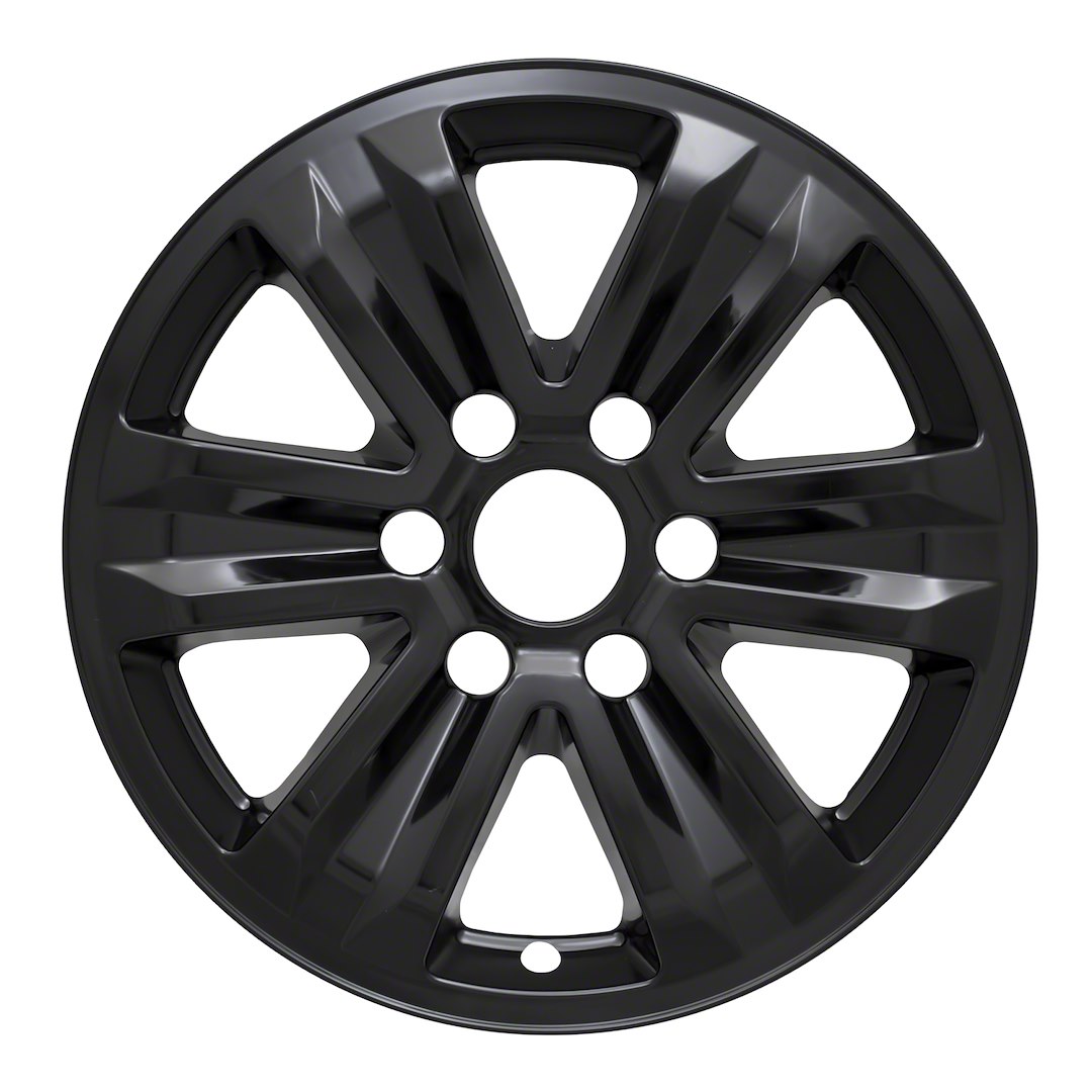 Coast to Coast Wheel Skin, Impostor ®, 17 Inch, 6 Spokes, Snap-On, Painted, Gloss Black, ABS Plastic, Set of 4 – IWCIMP387BLK
