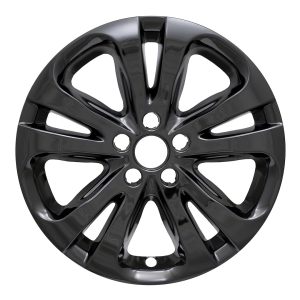 Coast to Coast Wheel Skin, Impostor ®, 17 Inch, 5 Split Spokes, Snap-On, Painted, Gloss Black, ABS Plastic, Set of 4 – IWCIMP388BLK