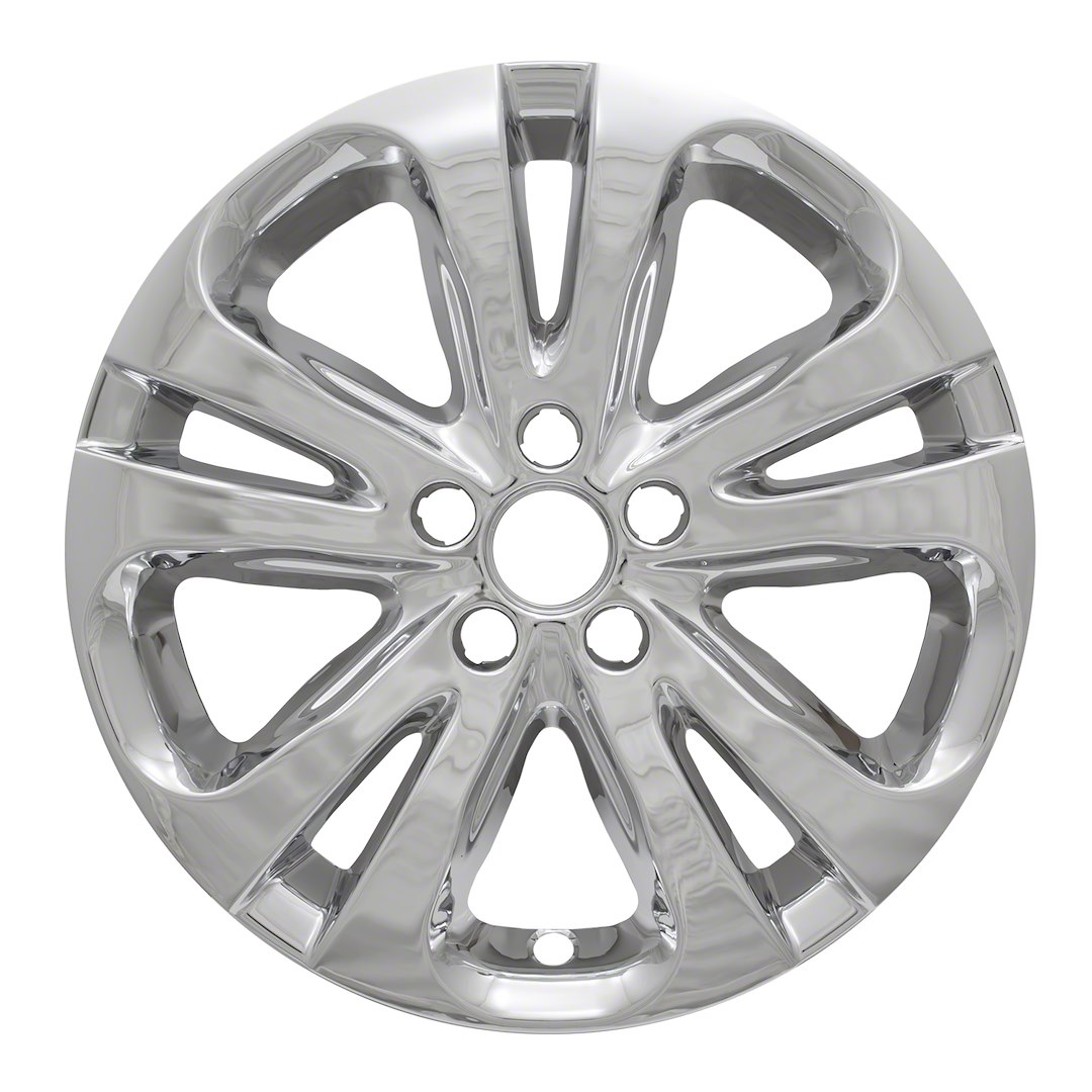 Coast to Coast Wheel Skin, Impostor ®, 17 Inch, 5 Split Spokes, Snap-On, Plated, Chrome, ABS Plastic, Set of 4 – IWCIMP388X