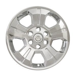 Coast to Coast Wheel Skin, Impostor ®, 18 Inch, 5 Spokes, Snap-On/Center Retention, Plated, Chrome, ABS Plastic, Set of 4 – IWCIMP392X
