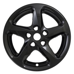 Coast to Coast Wheel Skin, Impostor ®, 16 Inch, 5 Spokes, Snap-On, Painted, Gloss Black, ABS Plastic, Set of 4 – IWCIMP394BLK