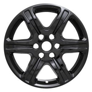 Coast to Coast Wheel Skin, Impostor ®, 17 Inch, 6 Spokes, Snap-On, Painted, Gloss Black, ABS Plastic, Set of 4 – IWCIMP395BLK