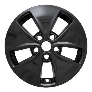 Coast to Coast Wheel Skin, Impostor ®, 16 Inch, 5 Flared Spokes, Snap-On, Painted, Gloss Black, ABS Plastic, Set of 4 – IWCIMP400BLK