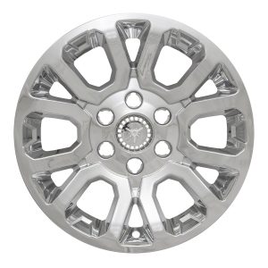 Coast to Coast Wheel Skin, Impostor ®, 18 Inch, 6 Double Spokes, Snap-On/Center Retention, Plated, Chrome, ABS Plastic, Set of 4 – IWCIMP404X